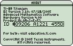 Geräte-ID TI-89 Titanium